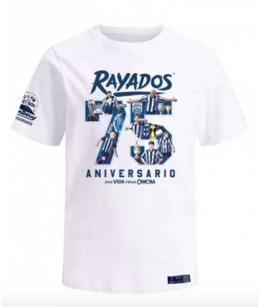 Playera Rayados 75 Aniversario Producto Original